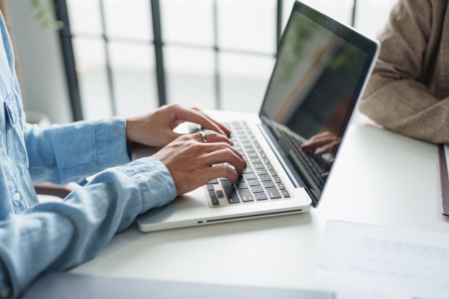 business man Auditor or internal revenue service staff checking